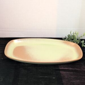 Frankoma Cream and Tan Oval Platter